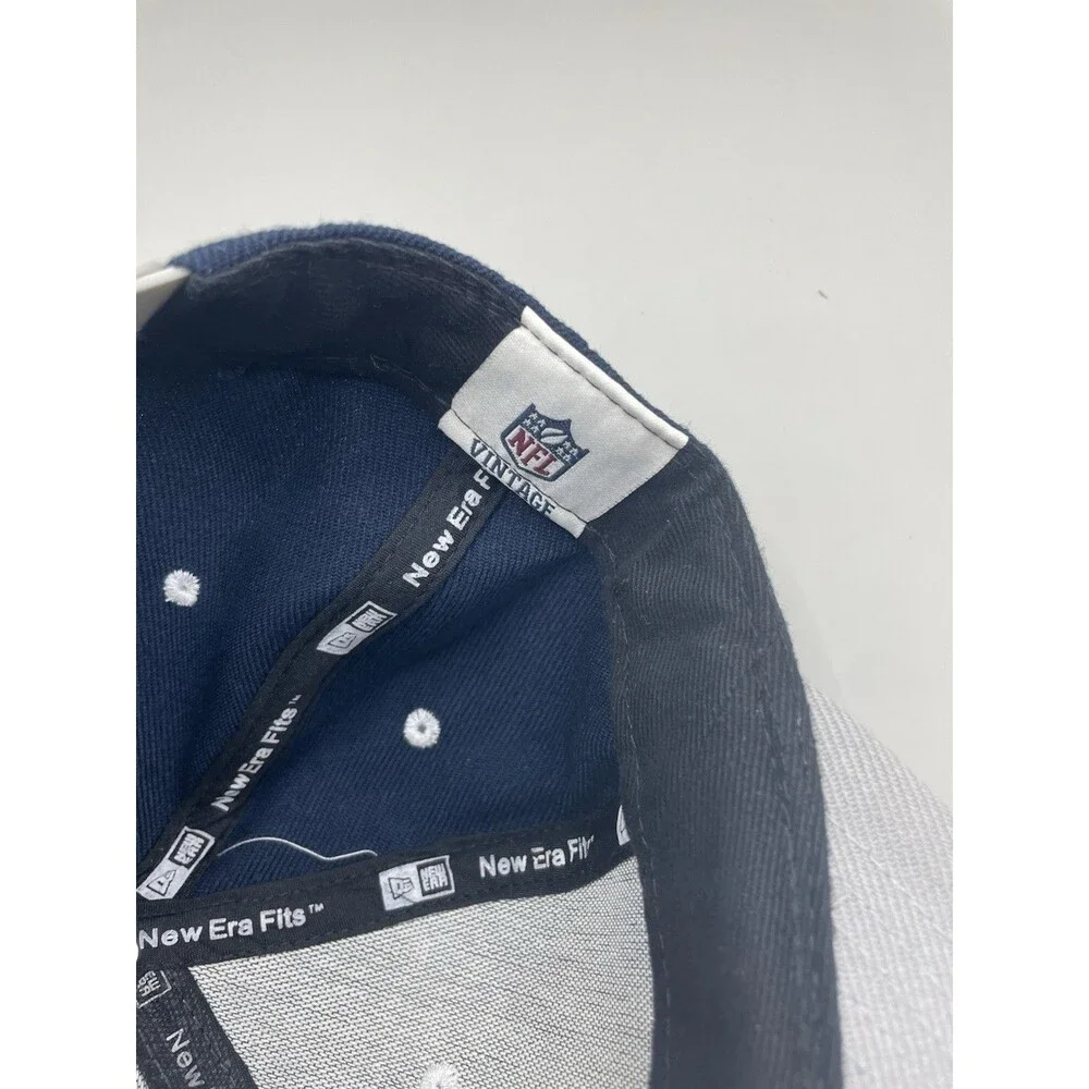 New Era 9Fifty Dallas Cowboys Embroidered Snapback Hat Blue Gray Wool VTG NWOT